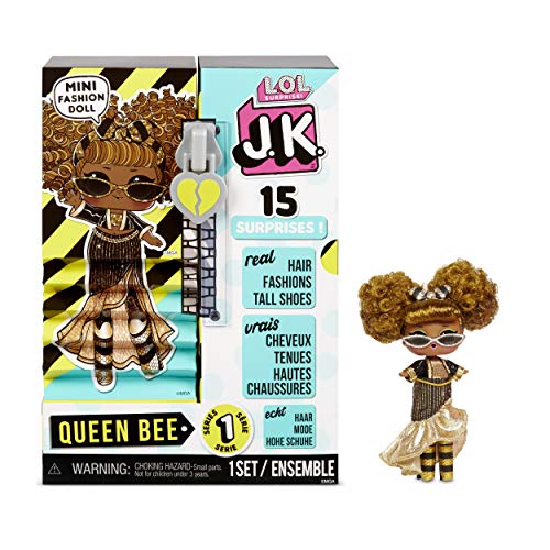 엘오엘 서프라이즈 L.O.L. Surprise JK Mini Fashion Doll Queen Bee with 15 Surprises Including Dress Up Doll Outfits, Exclusive Do 미국출고-577282