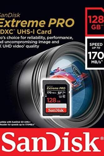 샌디스크 128GB Extreme PRO SDXC UHS-I 카드 미국-638023