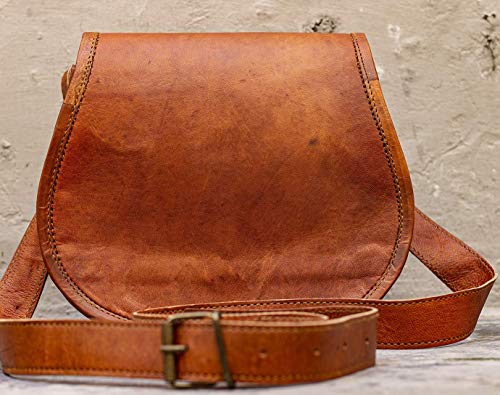 PASCADO Vintage leather 크로스바디 body mini handmade 크로스백over bag for women sling over the shoulder purse  미국출고-560343