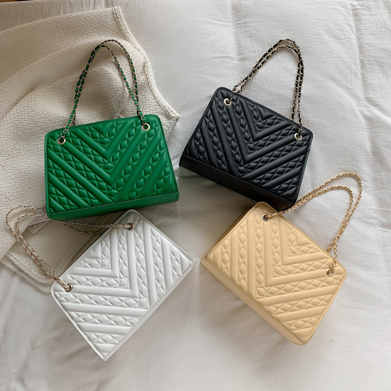 여성가방 여름빈티지 패션 스퀘어 가방 깅엄 크로스백 가방 심플