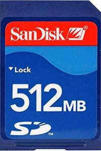 샌디스크 512MB SD 보안 디지털 메모리 카드 미국-638082
