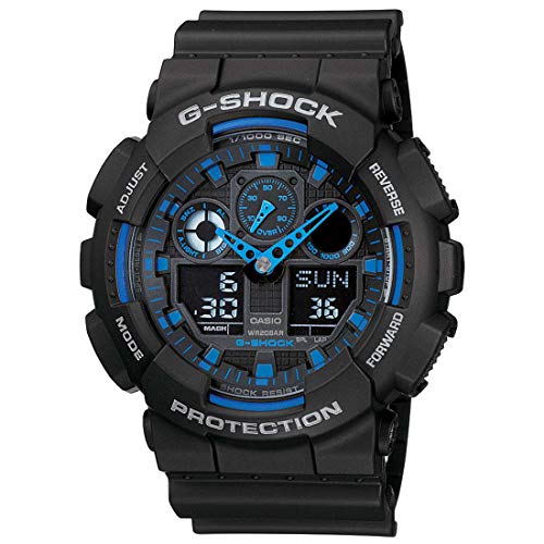 카시오 시계 지샥 G-Shock GA100-1A2 Ana-Digi Speed Indicator Black Dial 남성 Watch  미국출고 -537964