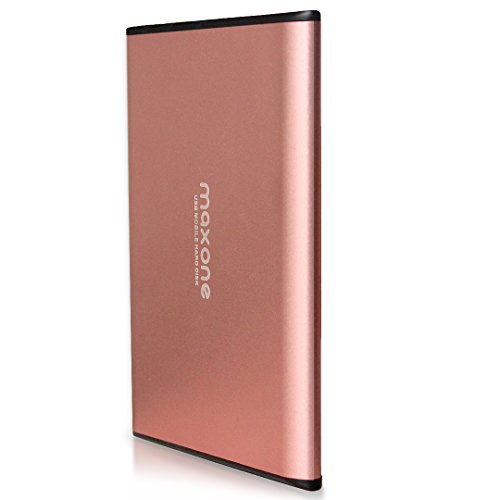 Maxone 1TB 울트라 슬림 휴대용 외장 하드 드라이브 HDD USB 3.0 for PC, Mac, Laptop, PS4, Xbox One-Rose Pink 외장형 하드 미국출고 -538494