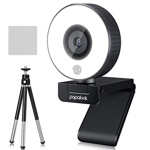 웹캠 화상수업 with Ring Light,MAYOGA papalook FHD 1080p 웹캠 화상수업 with Built-in 마이크,Beauty Camera, Gaming Web Camera-55191 미국출고 -551915