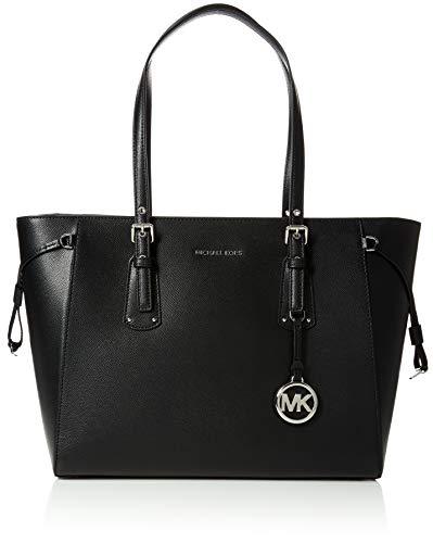 마이클코어스 Michael Kors Womens Voyager Canvas and Beach 토트백 여성가방 Bag Black (BLACK)  미국출고-560513