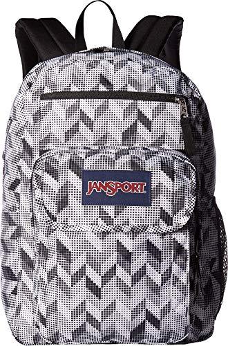 잔스포츠 백팩 가방 Unisex Digital Student Backpacks, Black Motif Chevron, One Size  미국출고-577331