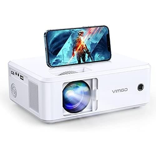 휴대용 미니 빔 프로젝터 미국 VIMGO 5G WiFi, 9700LUX 네이티브 1080P 220인치 디스플레이 비디오 TV 스틱용 휴대용 야외