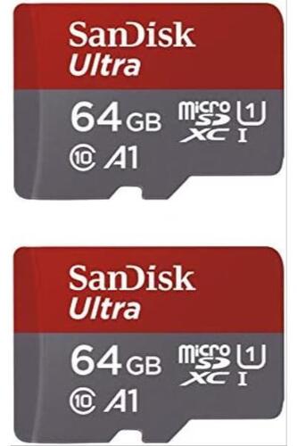 샌디스크 64GB X2 (128GB) MicroSD HC Ultra Uhs-1 메모리 카드 미국-638036
