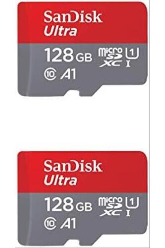 샌디스크 128GB X2 (256GB) MicroSD HC Ultra Uhs-1 메모리 카드 미국-638049