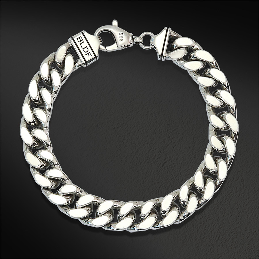 BLDF 커브체인 팔찌(8mm) [실버925]BLDF Curb Chain Bracelet(8mm)