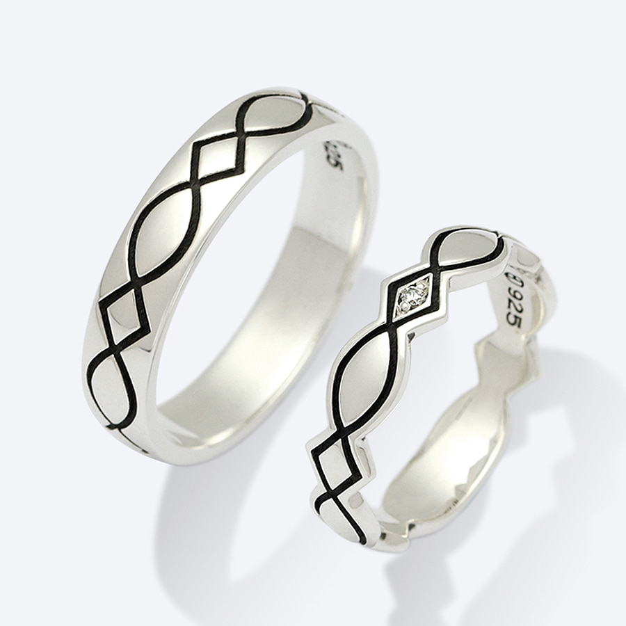 로맨틱 워크 랩 다이아몬드 커플링 [실버925]Romantic Walk Lab Diamond Couple Ring