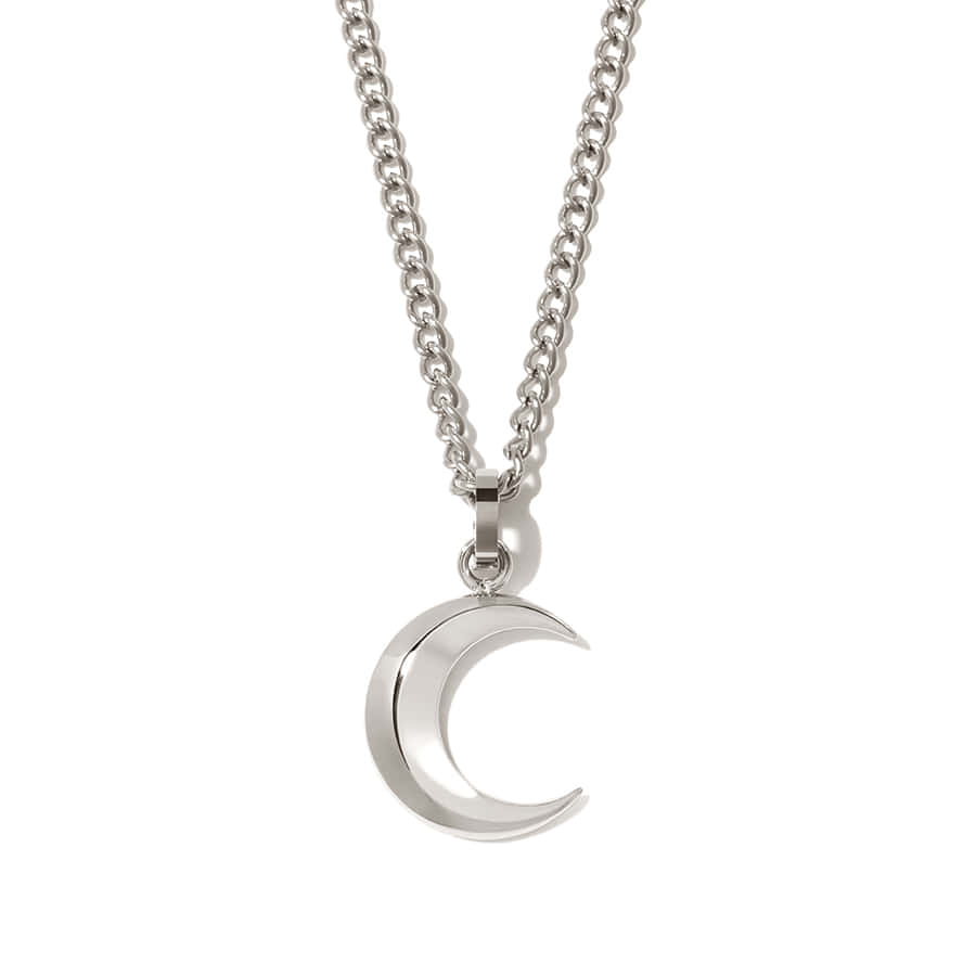 크레센트 문 목걸이 [써지컬스틸]Crescent Moon Necklace