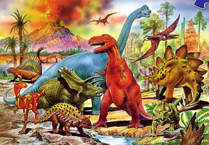공룡들의 싸움(100조각)