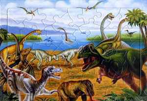 공룡들의 생존(40조각/판퍼즐)