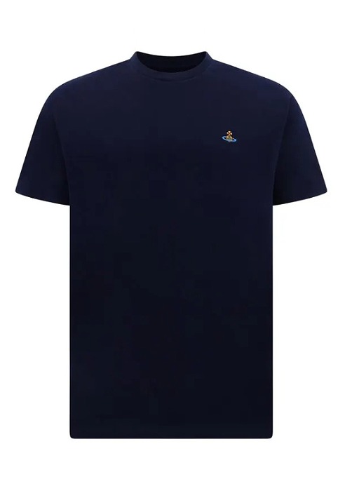 비비안웨스트우드 남자 반팔 티셔츠 남성용 3G010013J001MGO K410 네이비 (NA)