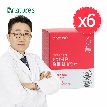 비네이쳐스 당당자유 혈당 앤 유산균 6통 (12개월분) 식후혈당, 장케어