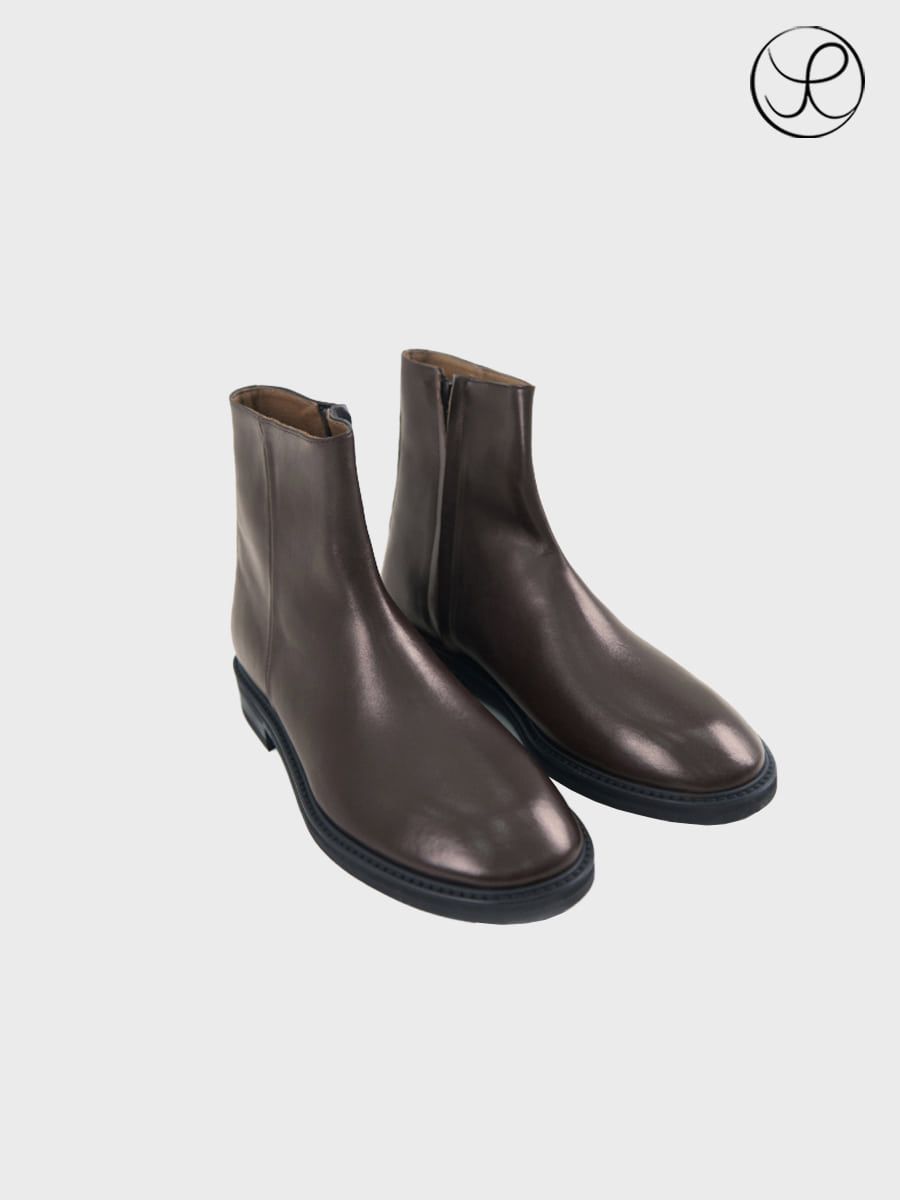 [Yue] Real leather Chelsea boots