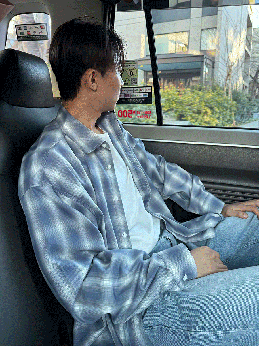 [Tokyo] 카이 체크 오버핏 셔츠