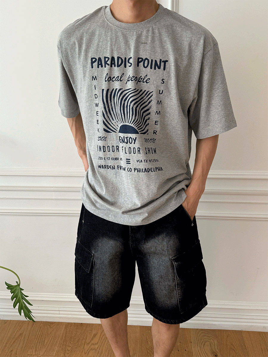 파라다이스 하프 티셔츠