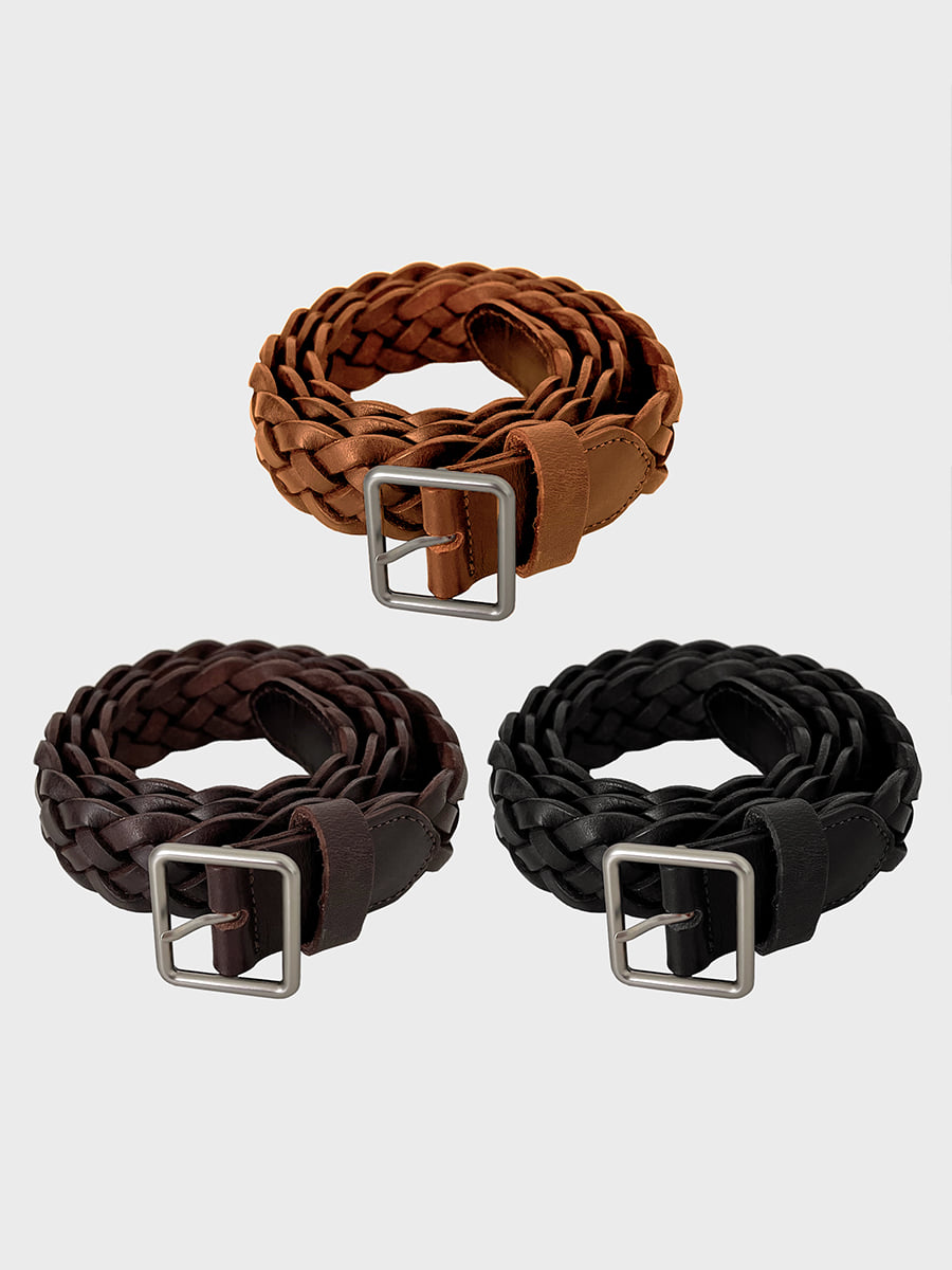 Apolo leather mesh belt