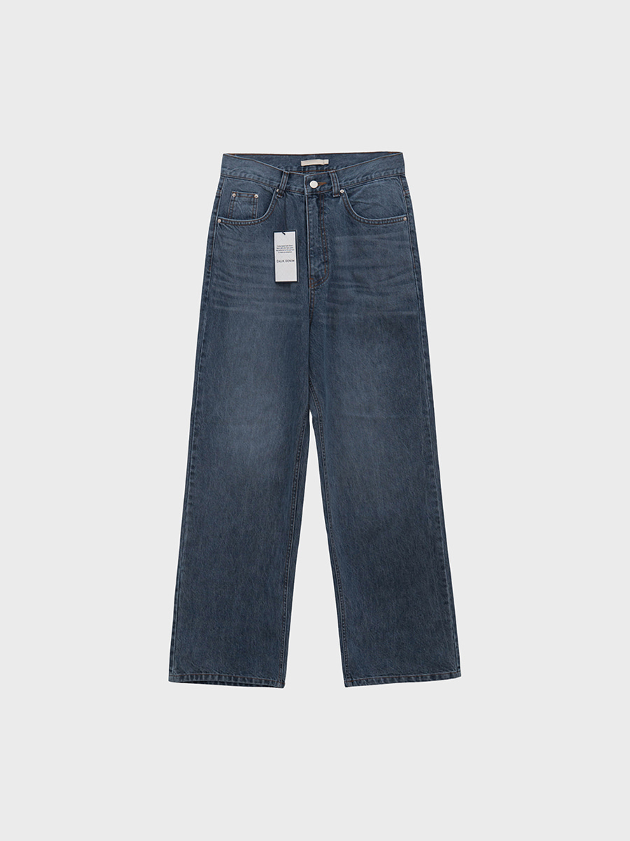 [터키산 찰릭원단/유루이추천] CALIK Indigo washing wide denim (1color)