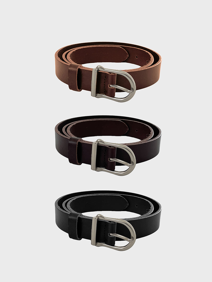 Dot leather belt