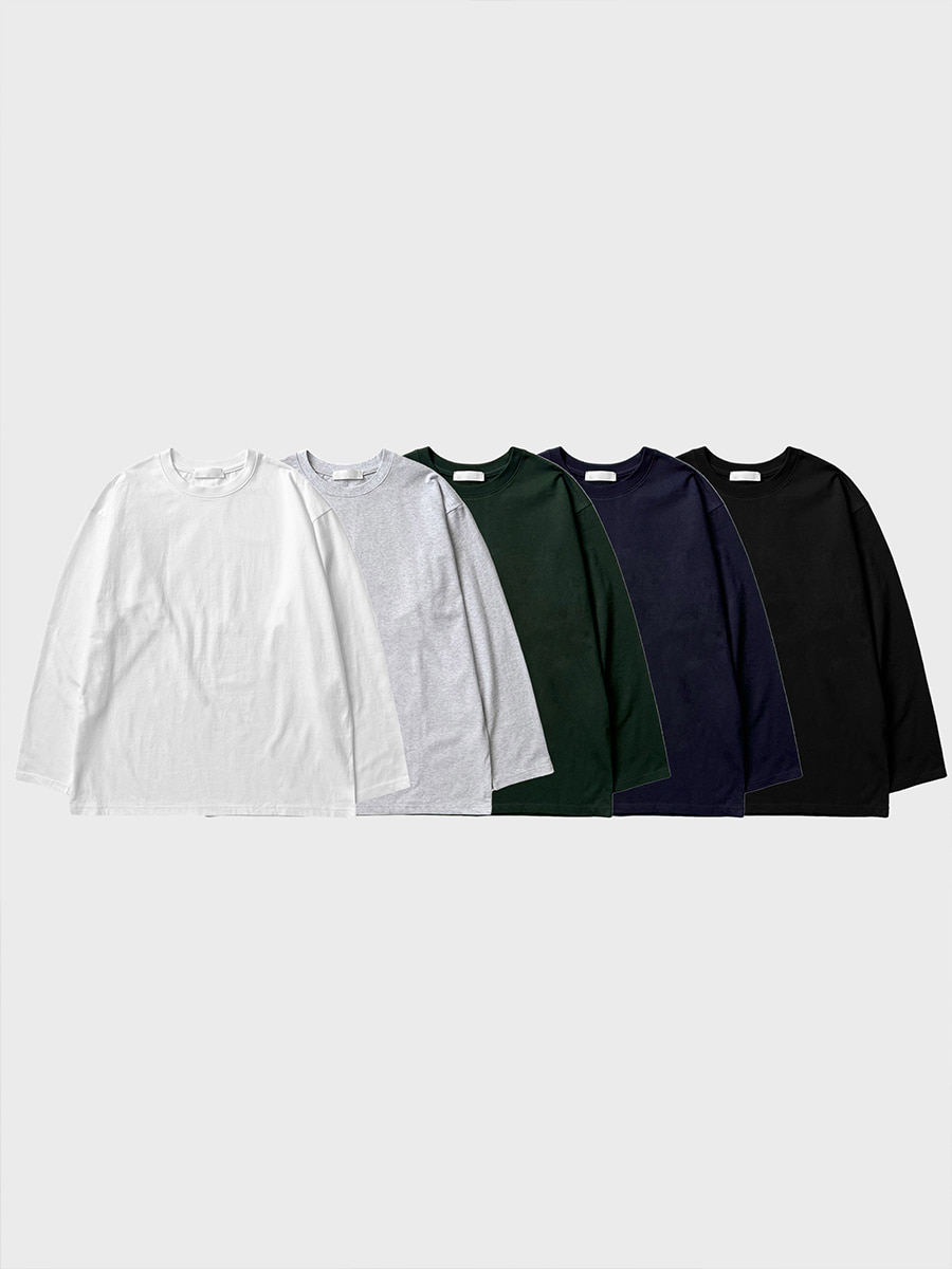 [레이어드용추천] Moke over long sleeve (5color)