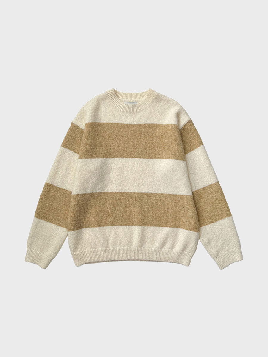 [Wool] Deon stripe knit (3color)
