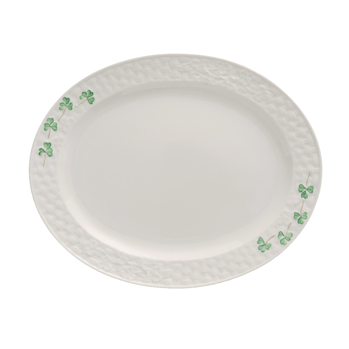 [Belleek] Shamrock Small Oval Platter