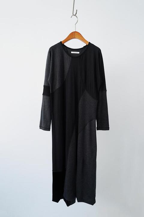 PLAIN PEOPLE - patch work wool dress