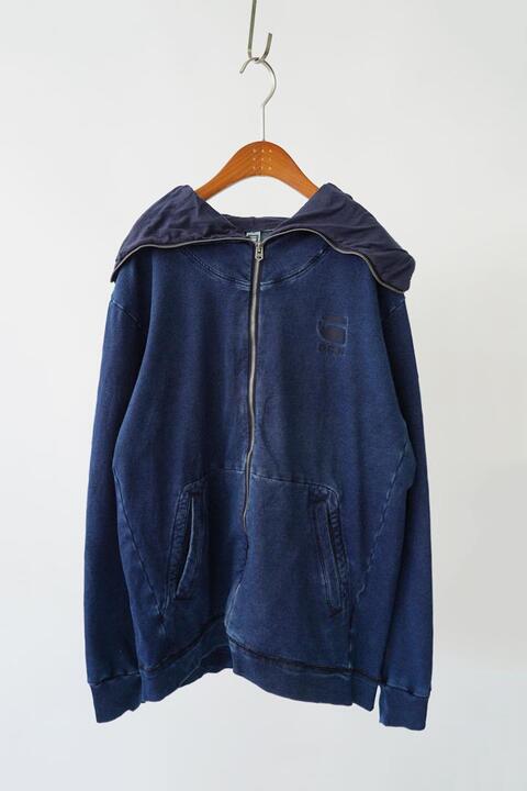 G STAR RAW - indigo sweat jacket