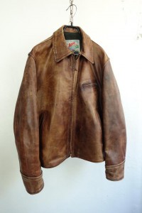 vtg AERO LEATHER CO made in scotland - halfbelt steerhide jacket