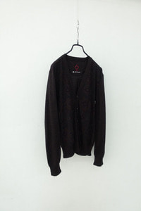 SIDE SLOPE - jacquard knitted cardigan