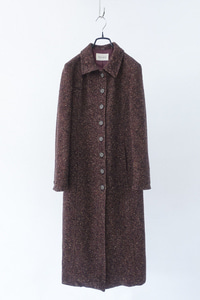 90&#039;s INCIPIT - tweed long coat