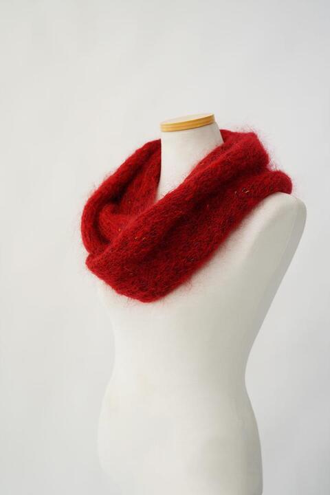 vintage mohair knit muffler