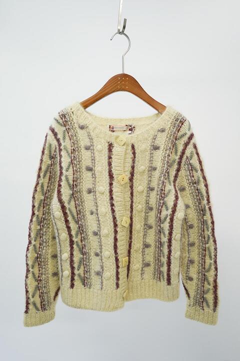 80&#039;s ATLIER SAGAN - mohair knit cardigan