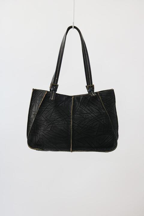 vintage leather tote bag