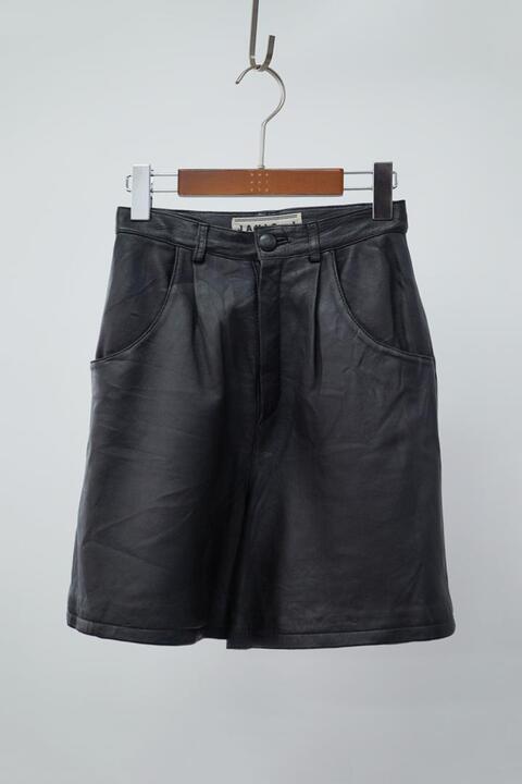 90&#039;s JANIS J - lambs leather skirt (23)