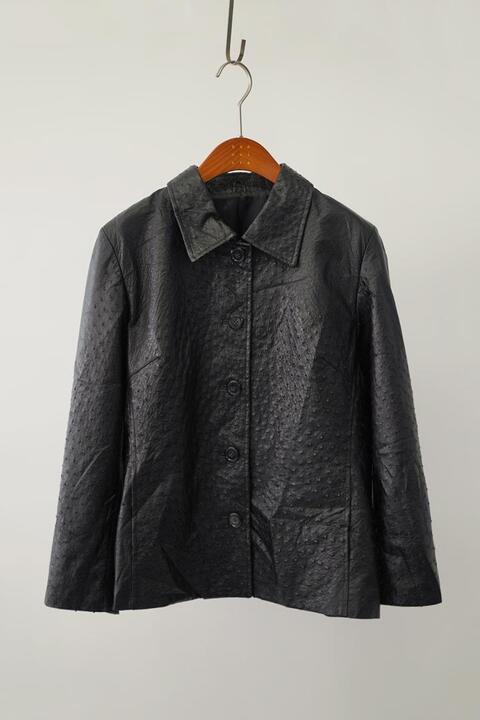 real ostrich leather jacket