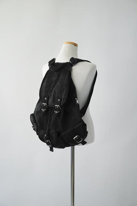 vintage canvas rucksack