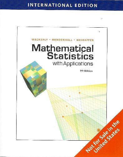 Mathematical Statistics with Applications 7th Ed  (외국도서)  (번역본 제목 : 수리통계학 7판) / 9780495385080