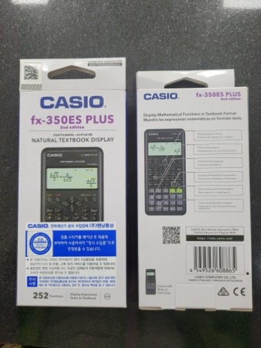 공학계산기 CASIO fx-350ES PLUS 2nd edition(경상계열, 미분적분 필요없는 학과 추천)