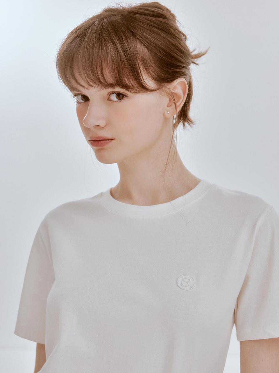 Re_l logo round t-shirt (white)