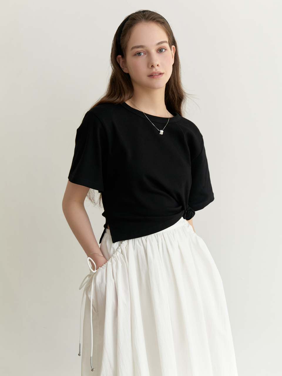 Cone half t-shirt (black)