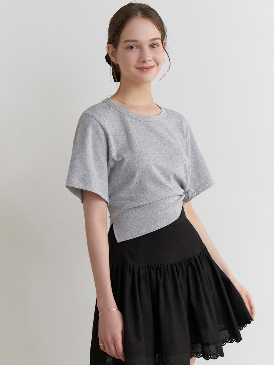 Cone half t-shirt (gray)