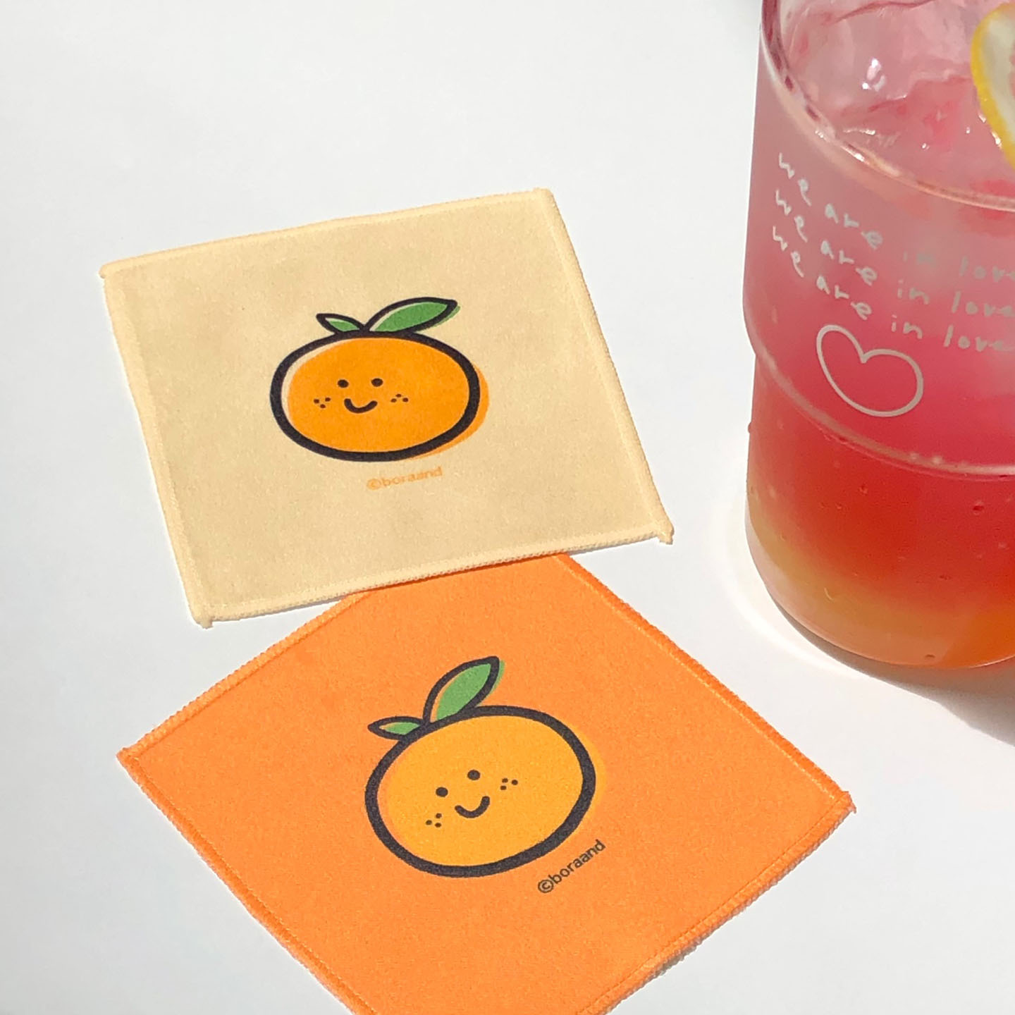 Tangerine tea coaster (2color)