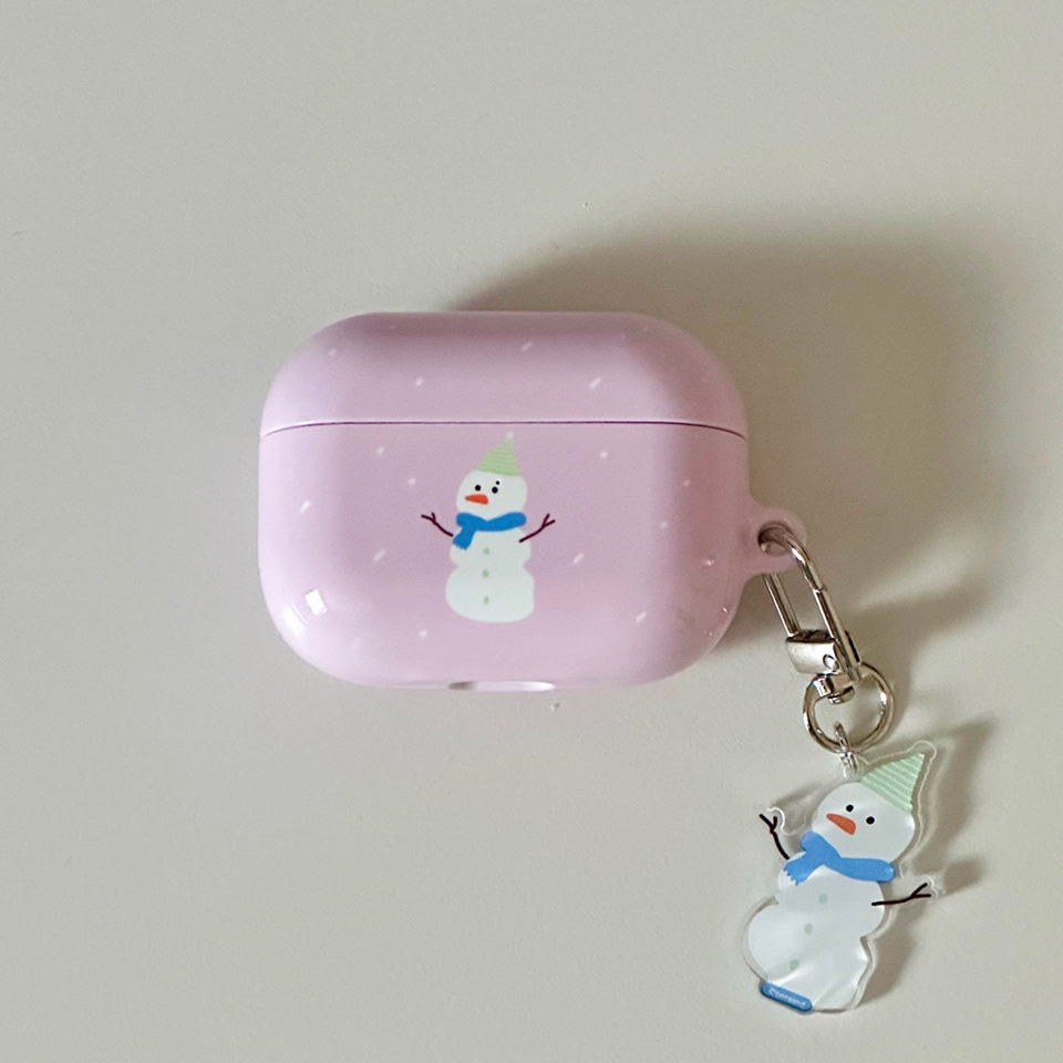 Winter snowman air pods case (hard)