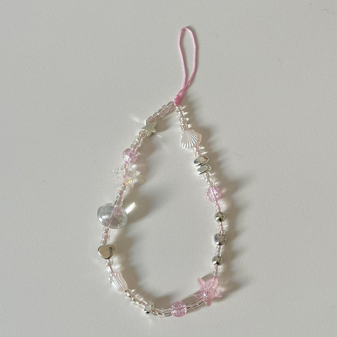 Pink sea Phone Strap