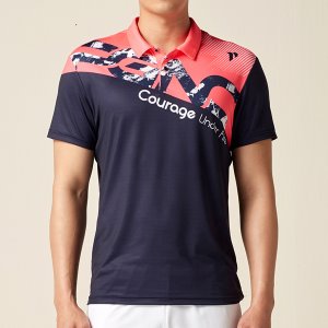 ST-1543 남성용 볼링 티셔츠 (NAVY/N.PINK)