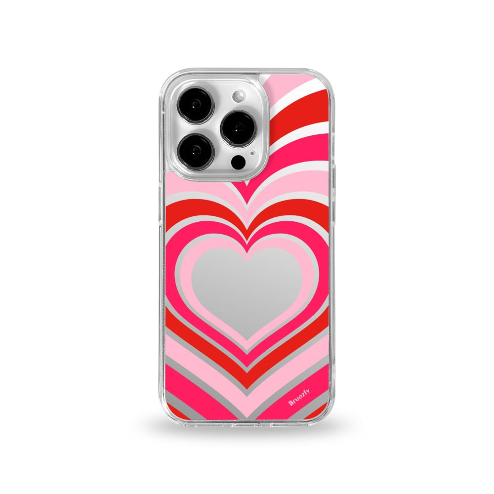 브리즈피 아이폰15 시리즈 맥세이프 미러 폰케이스 HEART POP
